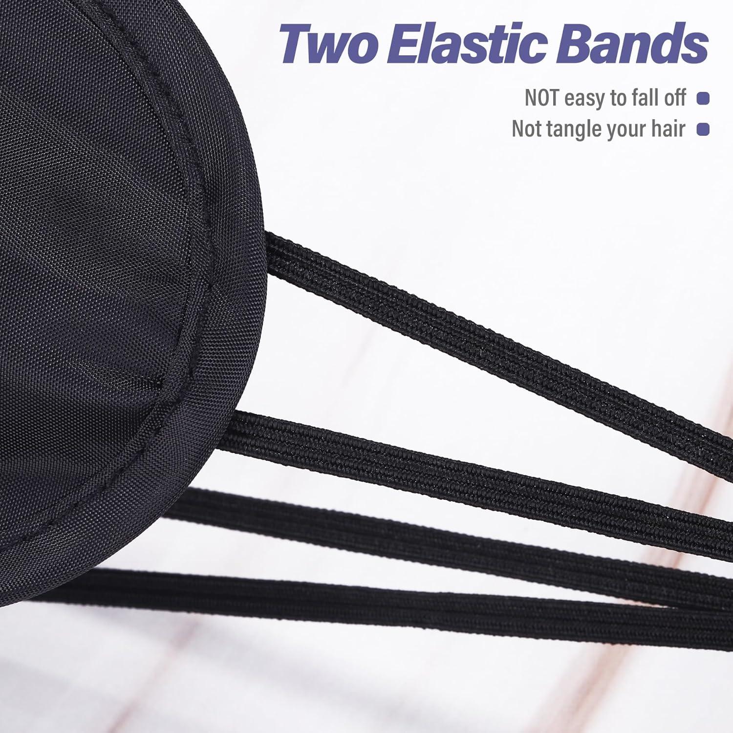 Aneco 50 Máscaras de Sueño Negras con Almohadilla Nasal