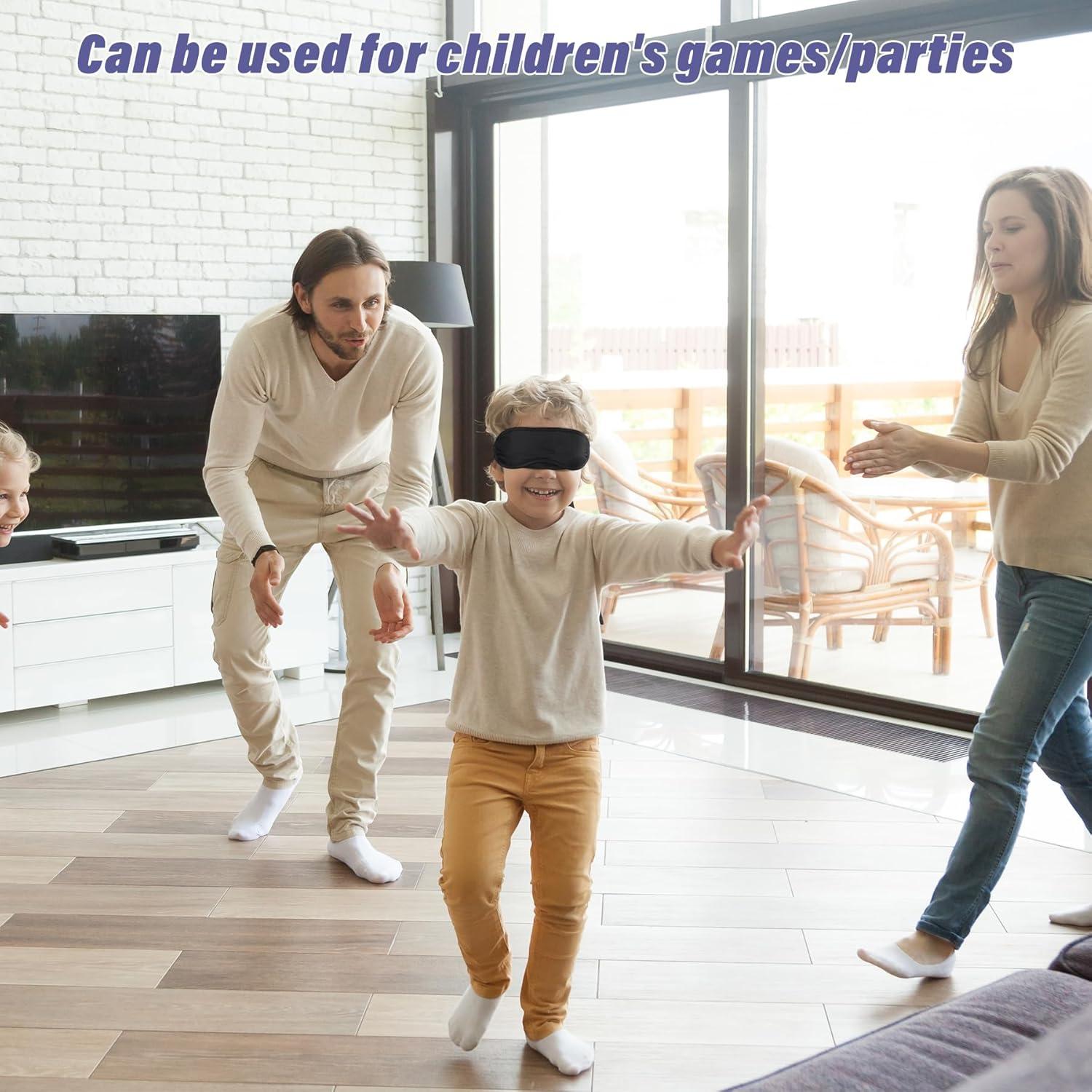 Aneco 50 Máscaras de Sueño Negras con Almohadilla Nasal