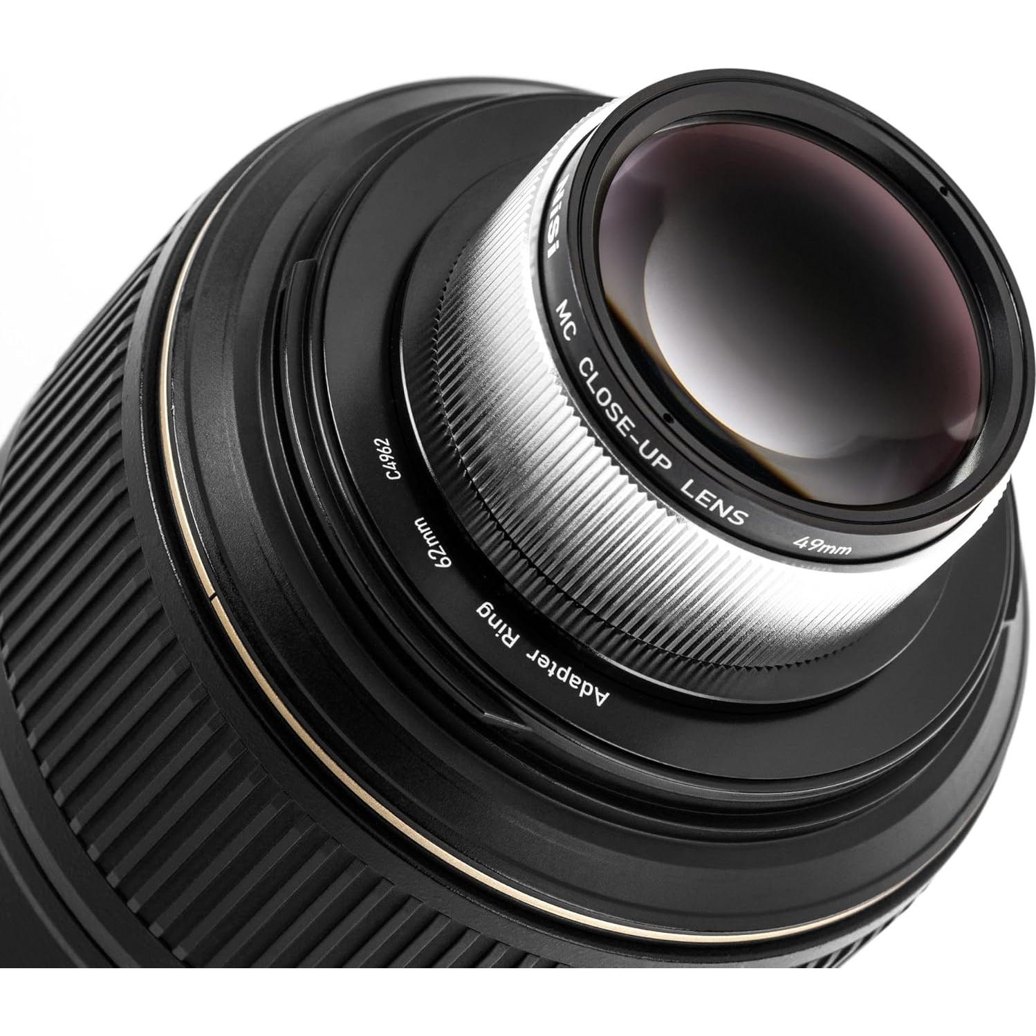 Kit de Lentes Macro NiSi 49mm con Filtro y Adaptadores