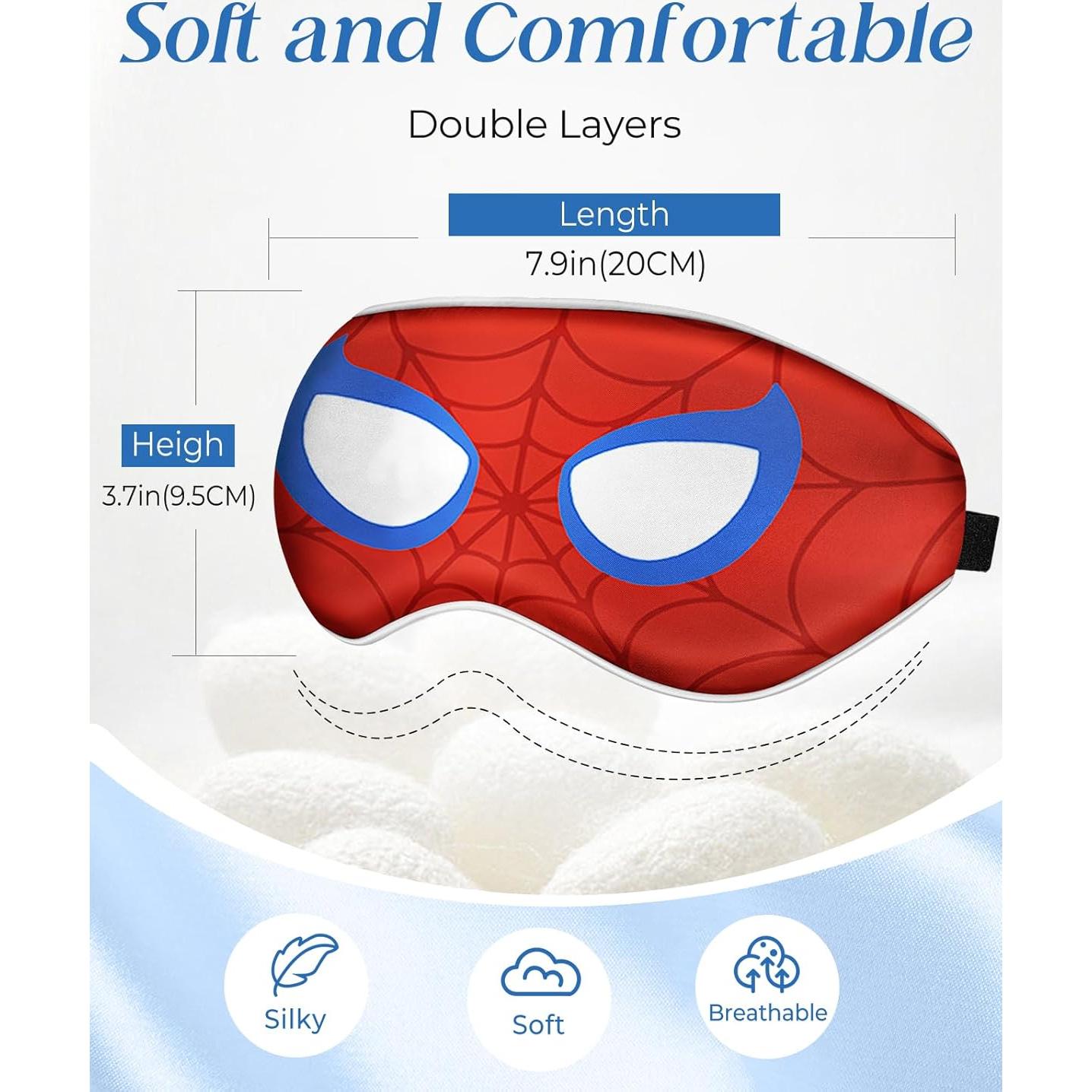 Máscara de Sueño Miss Adola para Niños - Seda Kawaii Ajustable