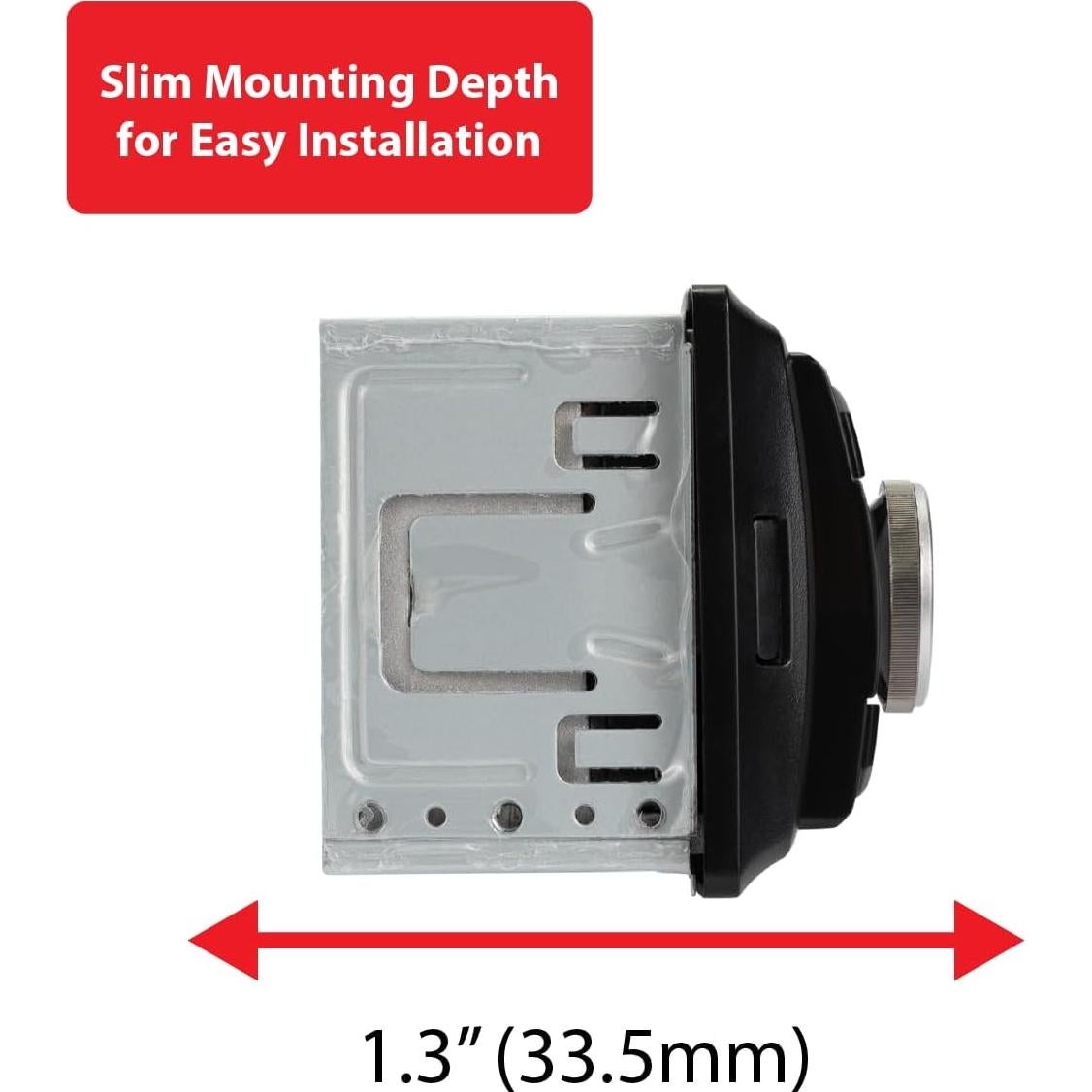 Estéreo de coche Dual XRM69BT con Bluetooth y pantalla LCD