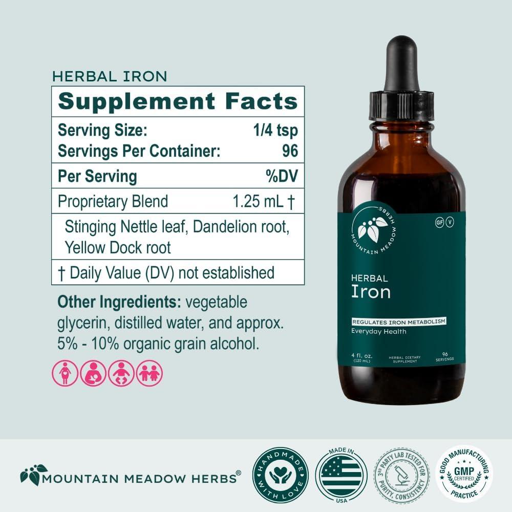 Hierro Herbal Mountain Meadow Herbs 60 ml - Suave para el Estómago