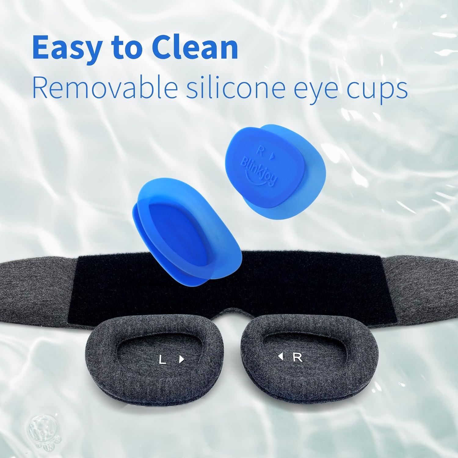 Hydrating Sleep Mask for Dry Eye - FSA/HSA Eligible - Optometrist Approved for Dry Eye Relief, Protects from Dust and Drafts, Preserves Drops and Nighttime Ointment, Comfortable & Lightweight
