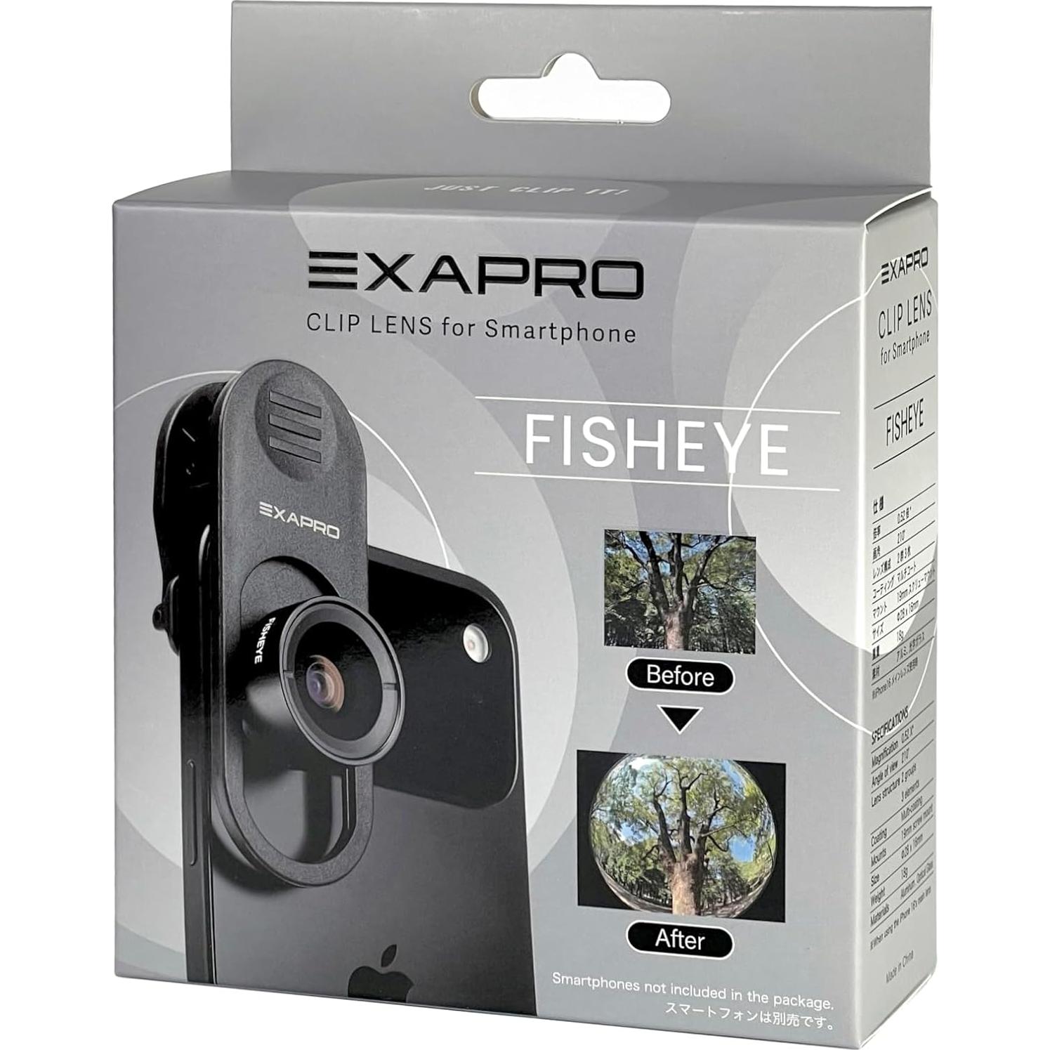 Lente Ojo de Pez EXAPRO EXP-CLFE 210° para Smartphone Clip