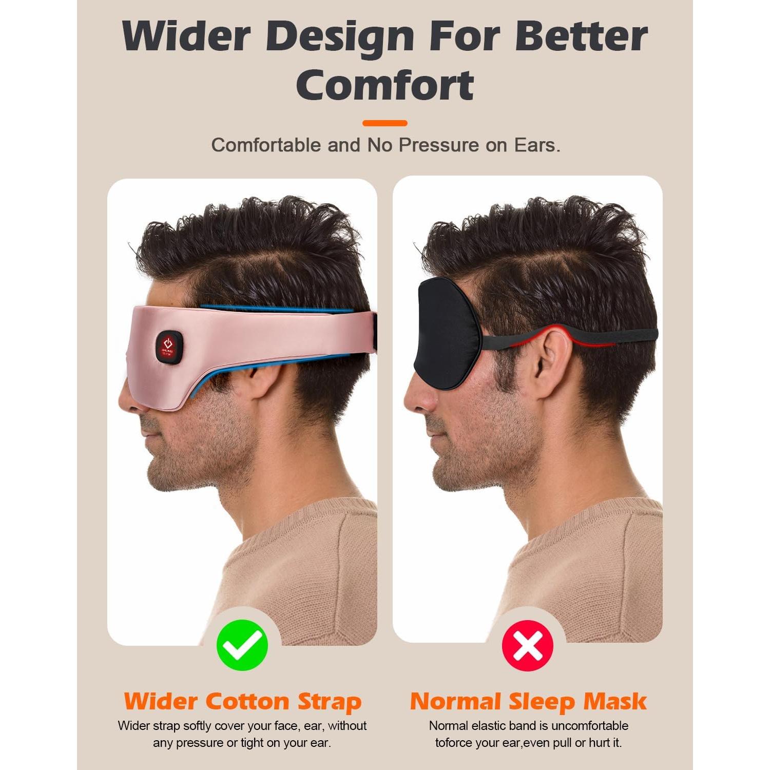 Máscara de Ojos Térmica Mutilplx Rosa Sin Cuerda