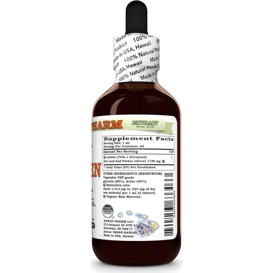 Extracto de Linden Hawaii Pharm 60 ml Natural Vegano