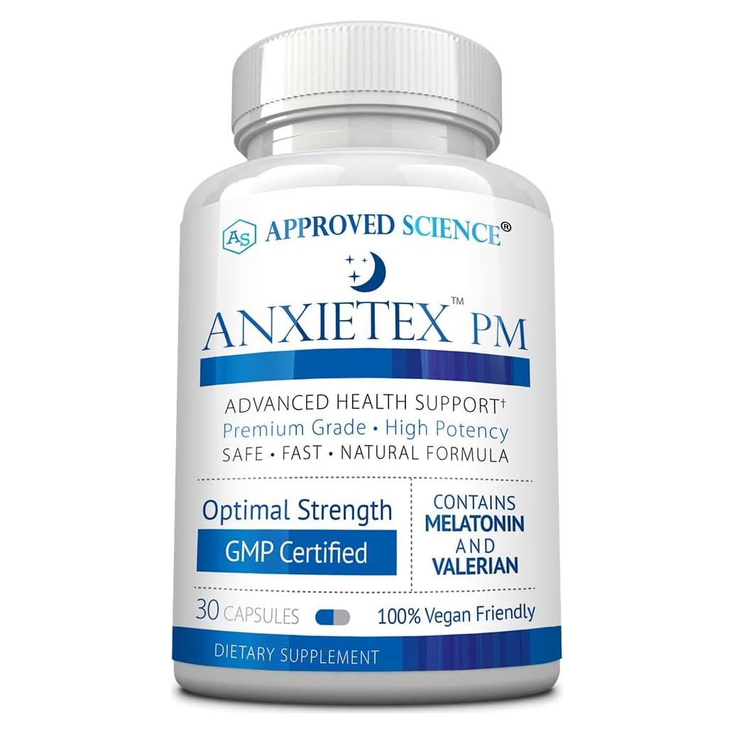 Suplemento Vegano Anxietex PM Approved Science - 30 Cápsulas