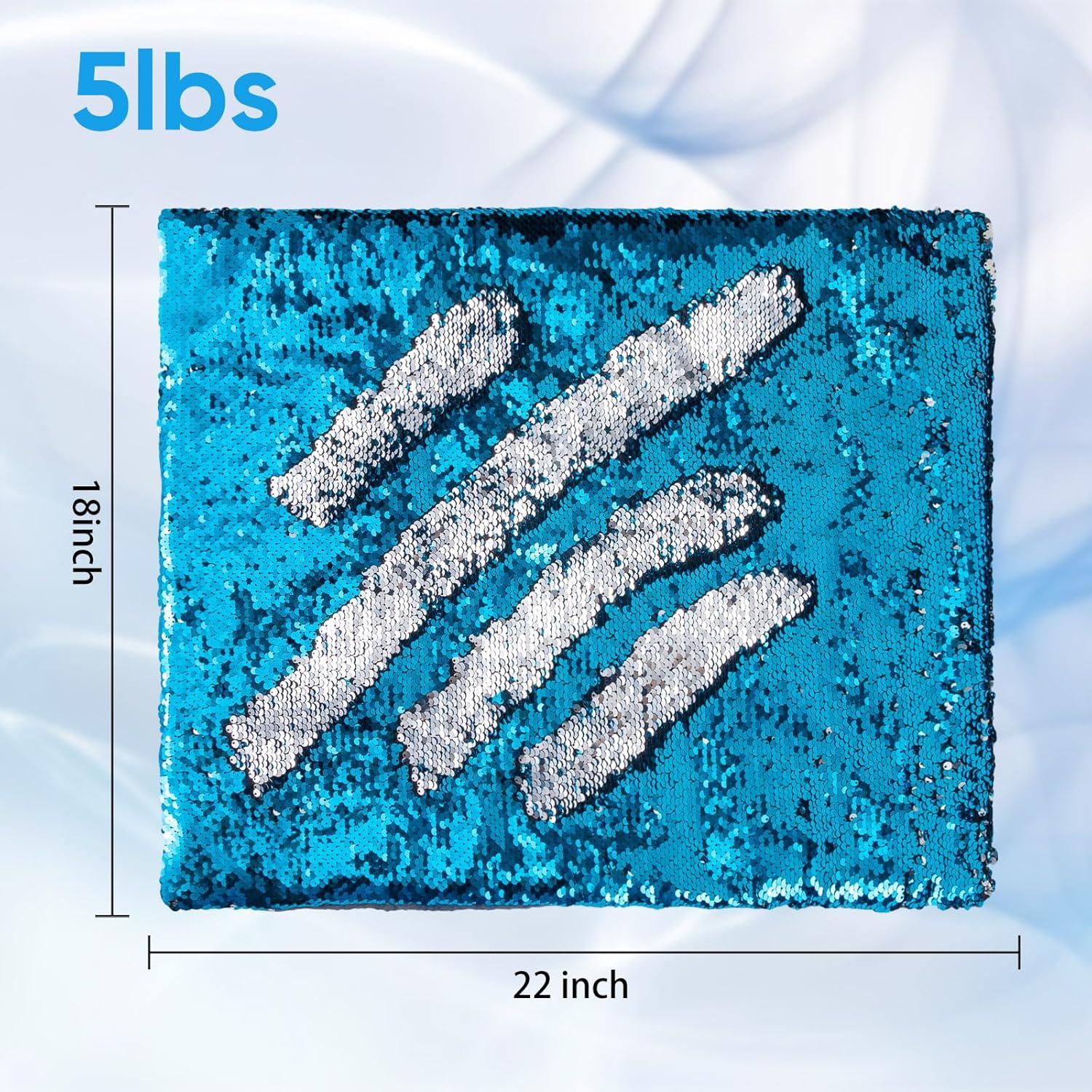 Almohadilla de Peso 5lbs Hugsmiling 45.72x55.88cm Azul Plata