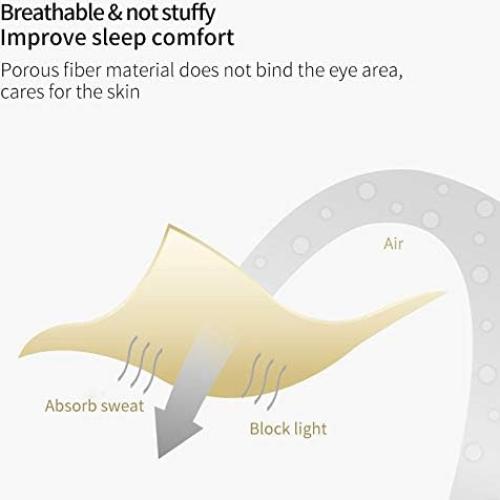 Máscara de Sueño PERFECTSIGHT Gato Negro Ajustable Seda
