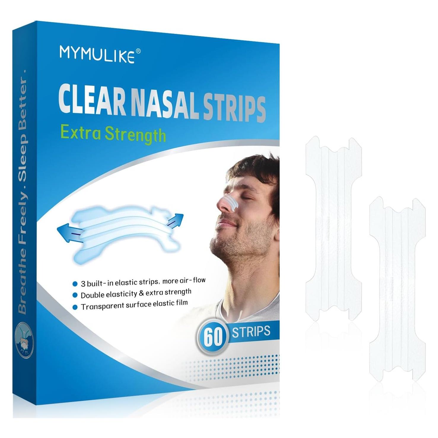 Tiras Nasales MYM 60 Piezas Fuerza Extra para Dormir