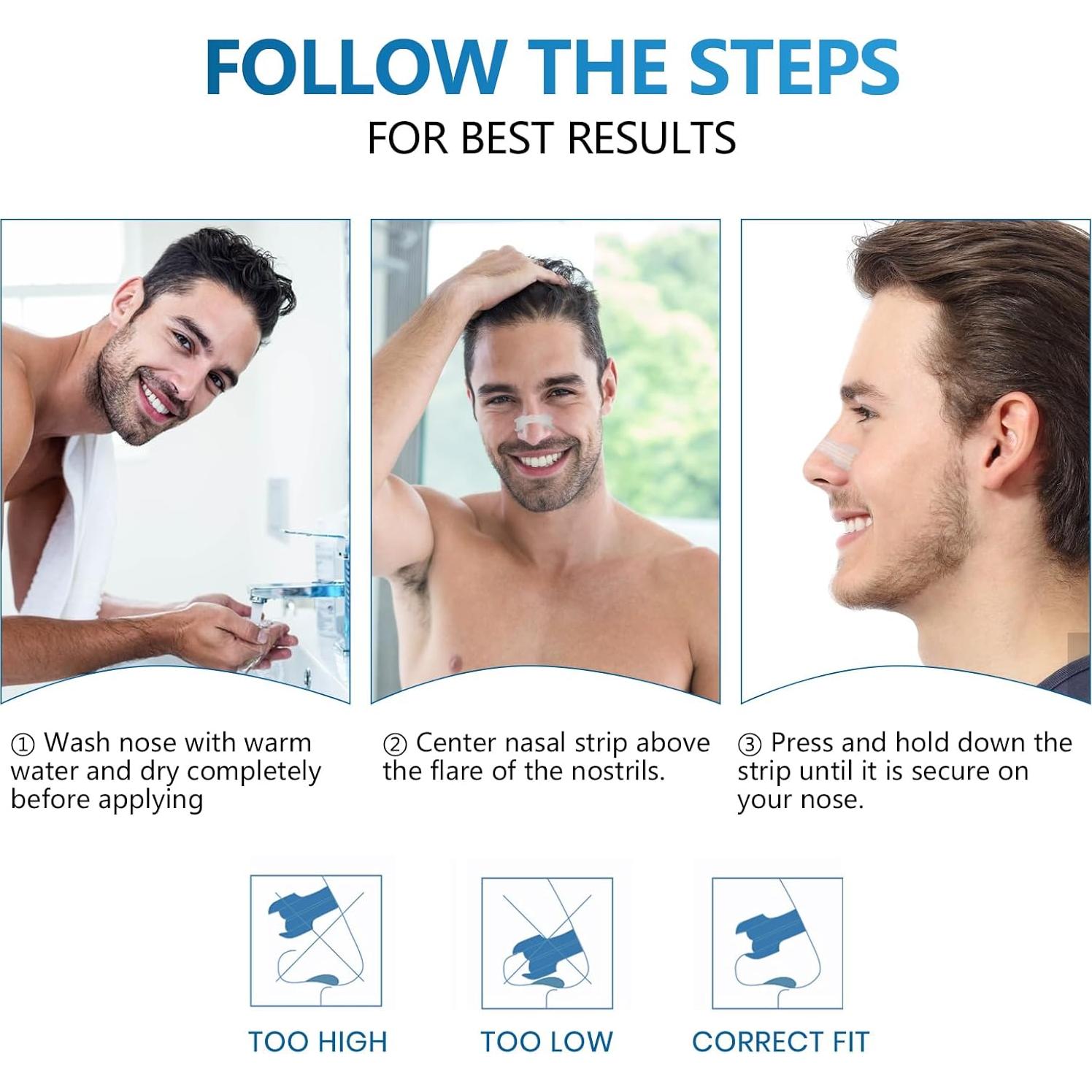 Tiras Nasales MYM 60 Piezas Fuerza Extra para Dormir