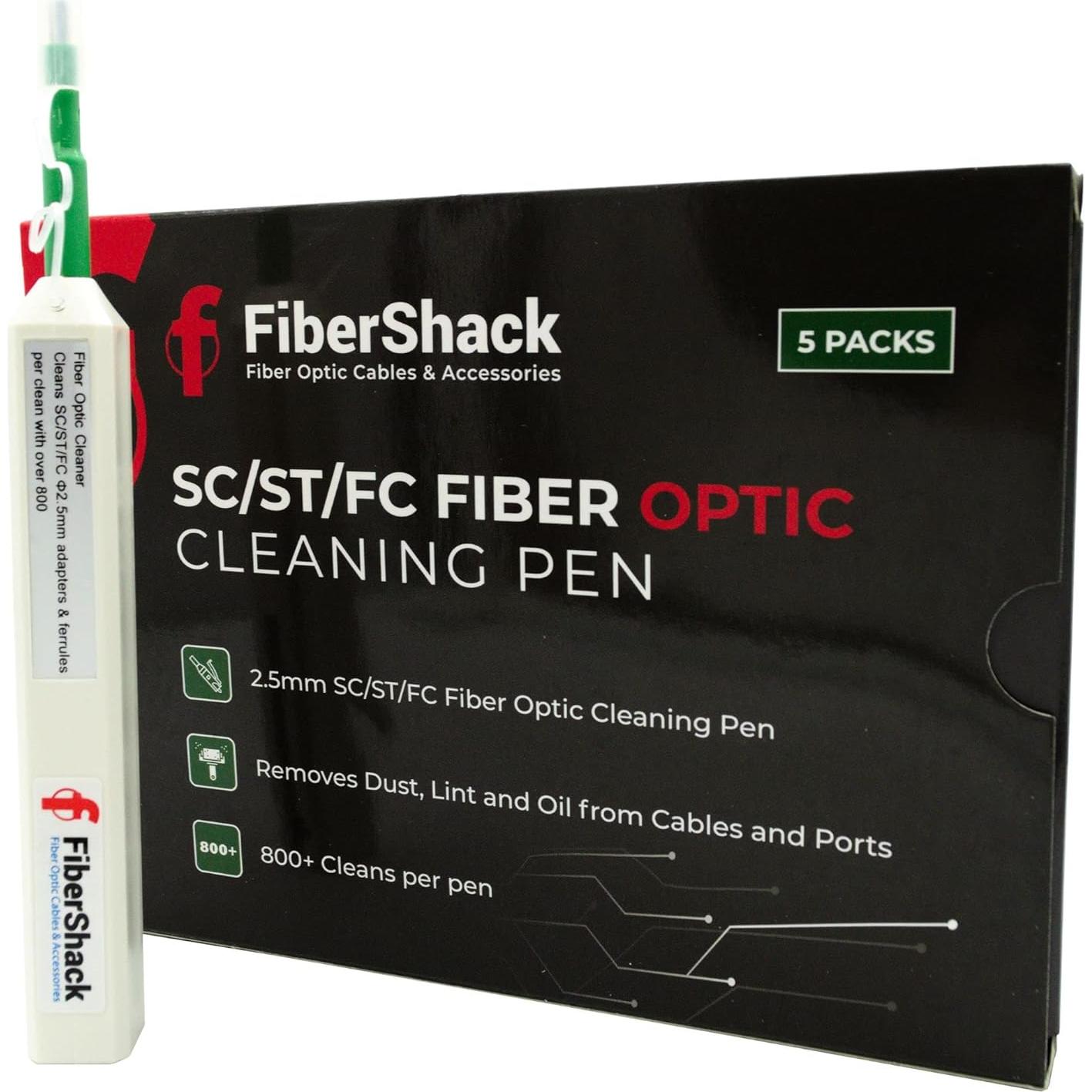 Bolígrafo Limpiador de Fibra Óptica FiberShack SC/ST - 5 Pack