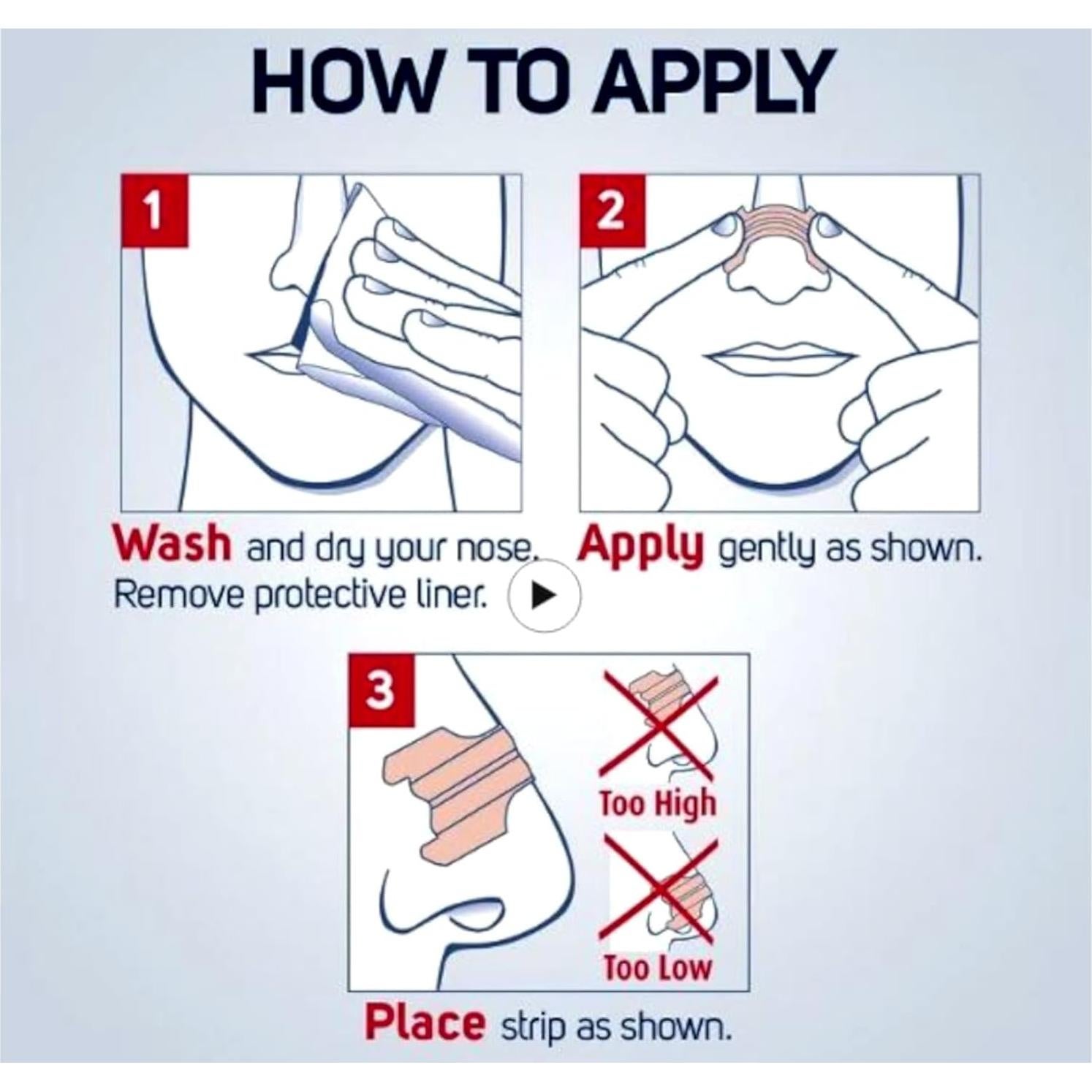 Tiras Nasales Breathe Right Transparent Pequeñas 90 Unidades