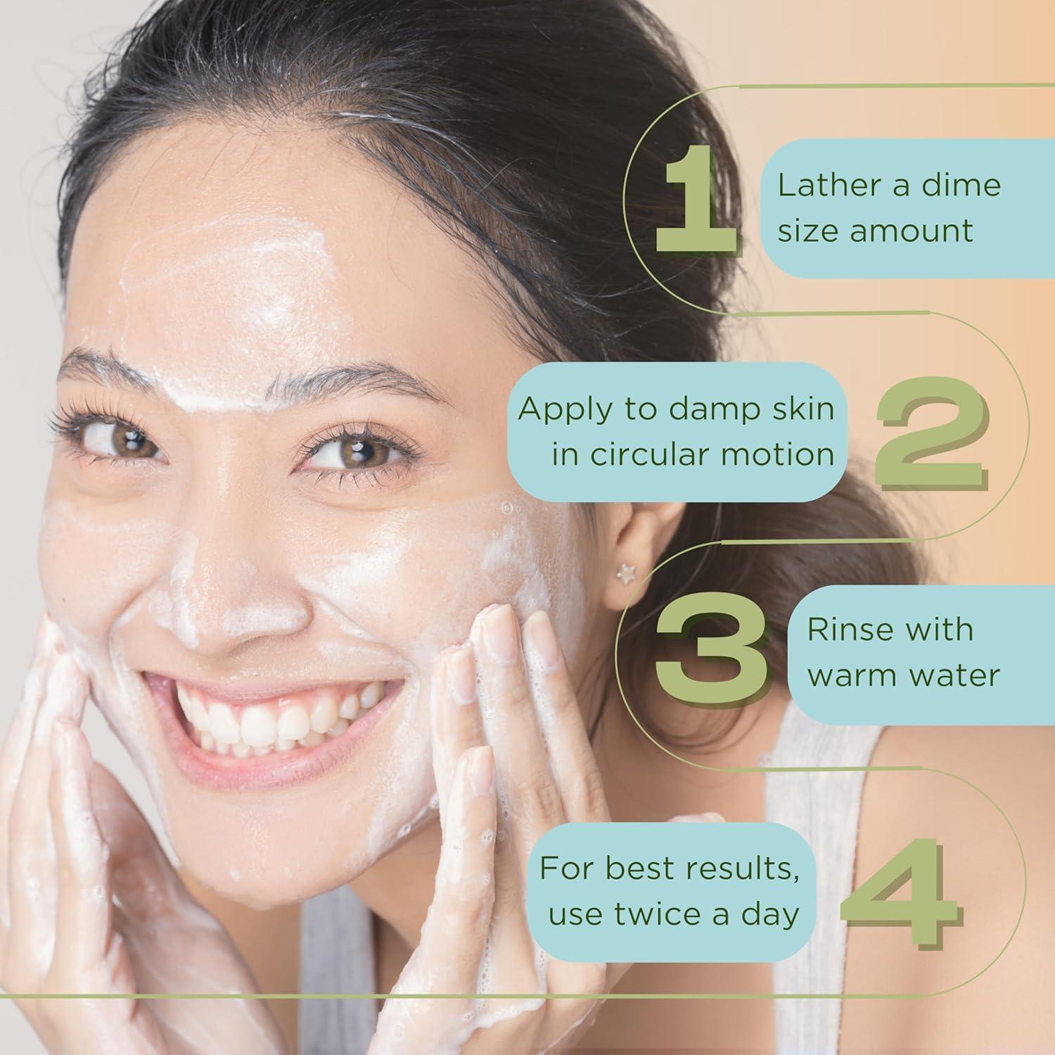 Limpiador Facial Glicólico InstaNatural 198 ml - Exfoliante Suave