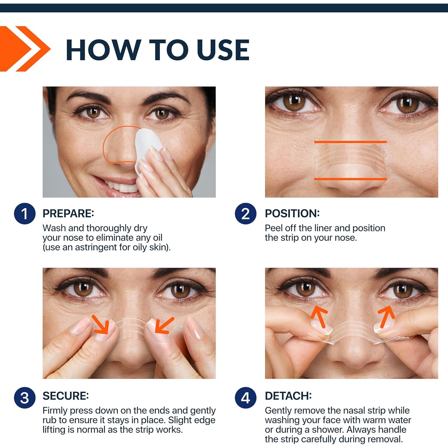 Tiras Nasales Fixic para Ronquidos - 60 Unidades - Alivio Congestión