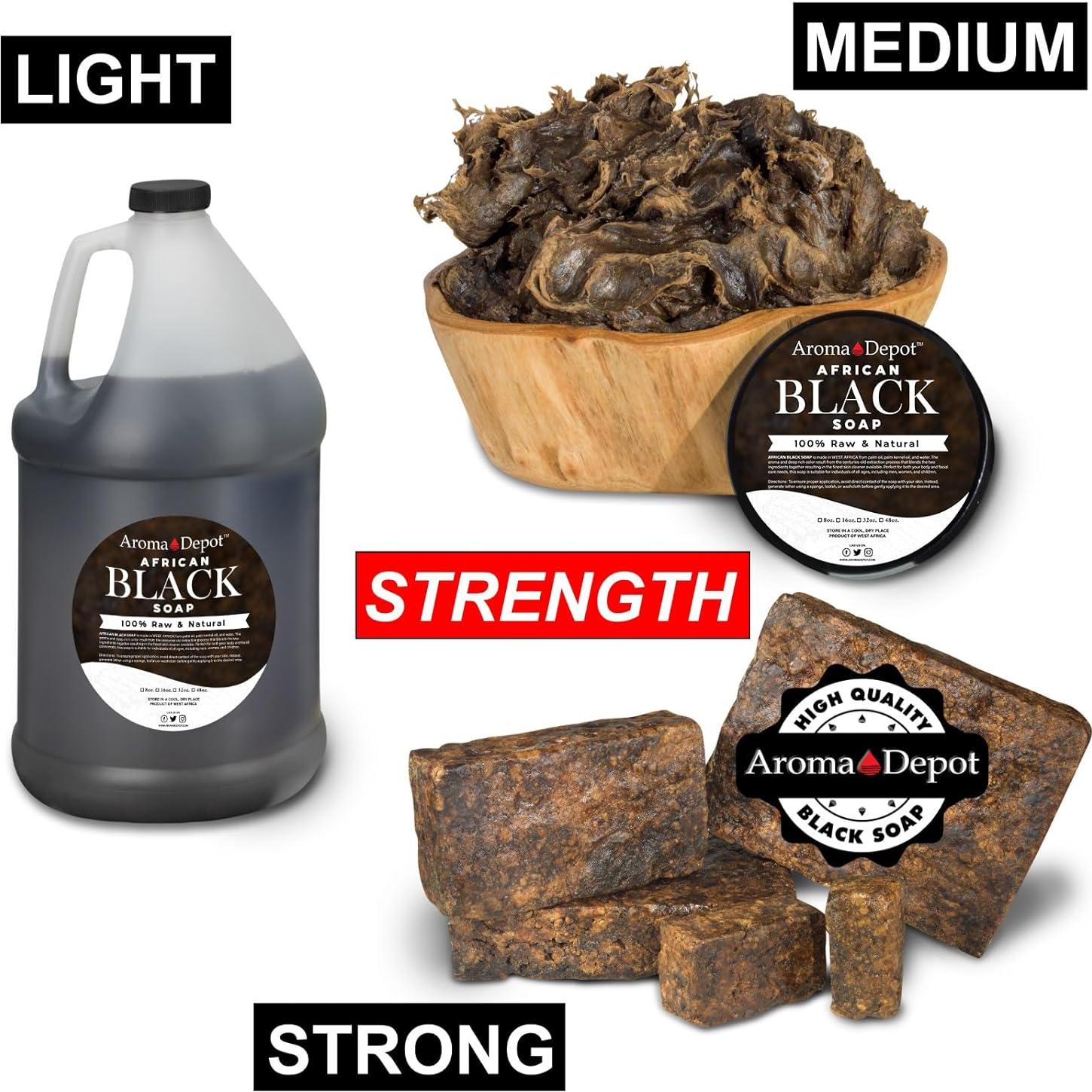 Jabón Negro Africano Líquido Aroma Depot 240 ml 100% Natural