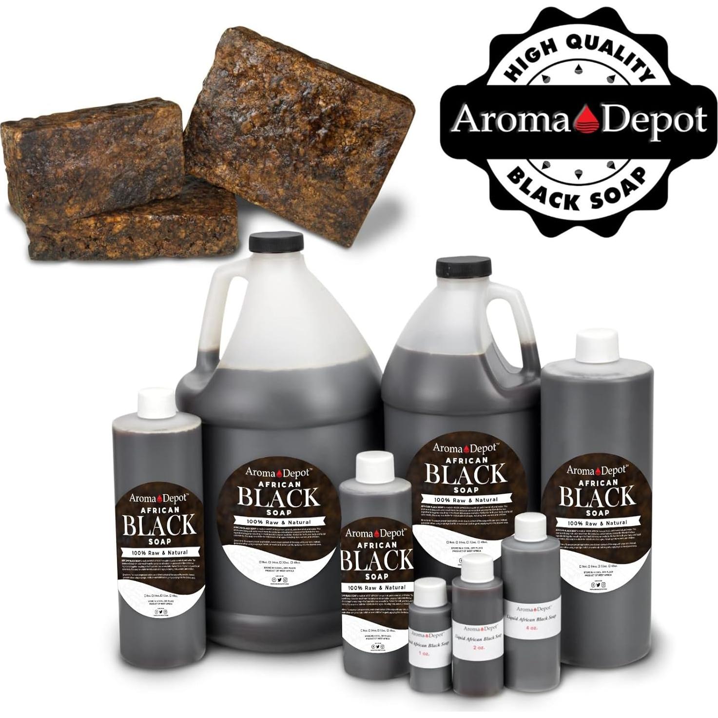Jabón Negro Africano Líquido Aroma Depot 240 ml 100% Natural