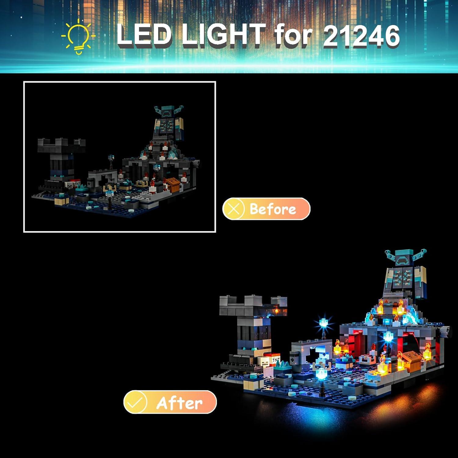 Kit de Luz LED Mililier para Lego 21246 Batalla en la Oscuridad