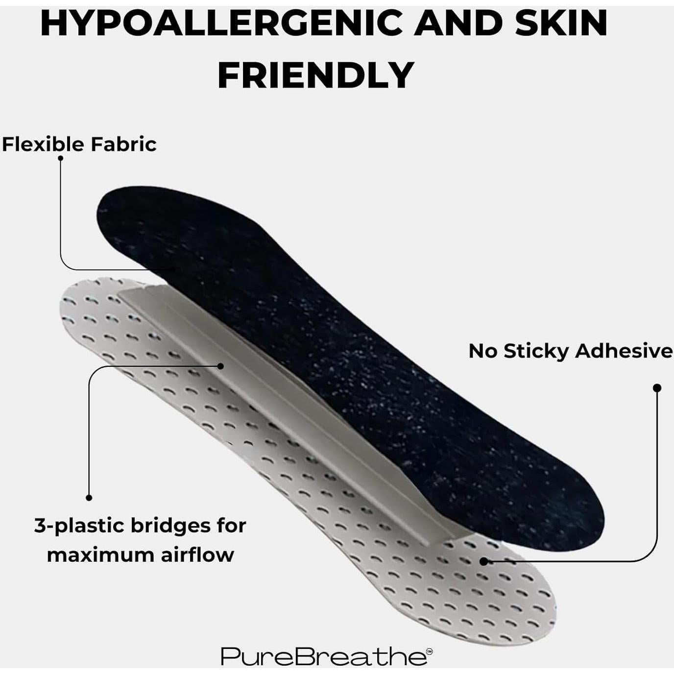 Tiras Nasales PureBreathe - Paquete de 30 Unidades