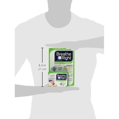 Tiras Nasales Breathe Right Piel Sensible 44 Unidades