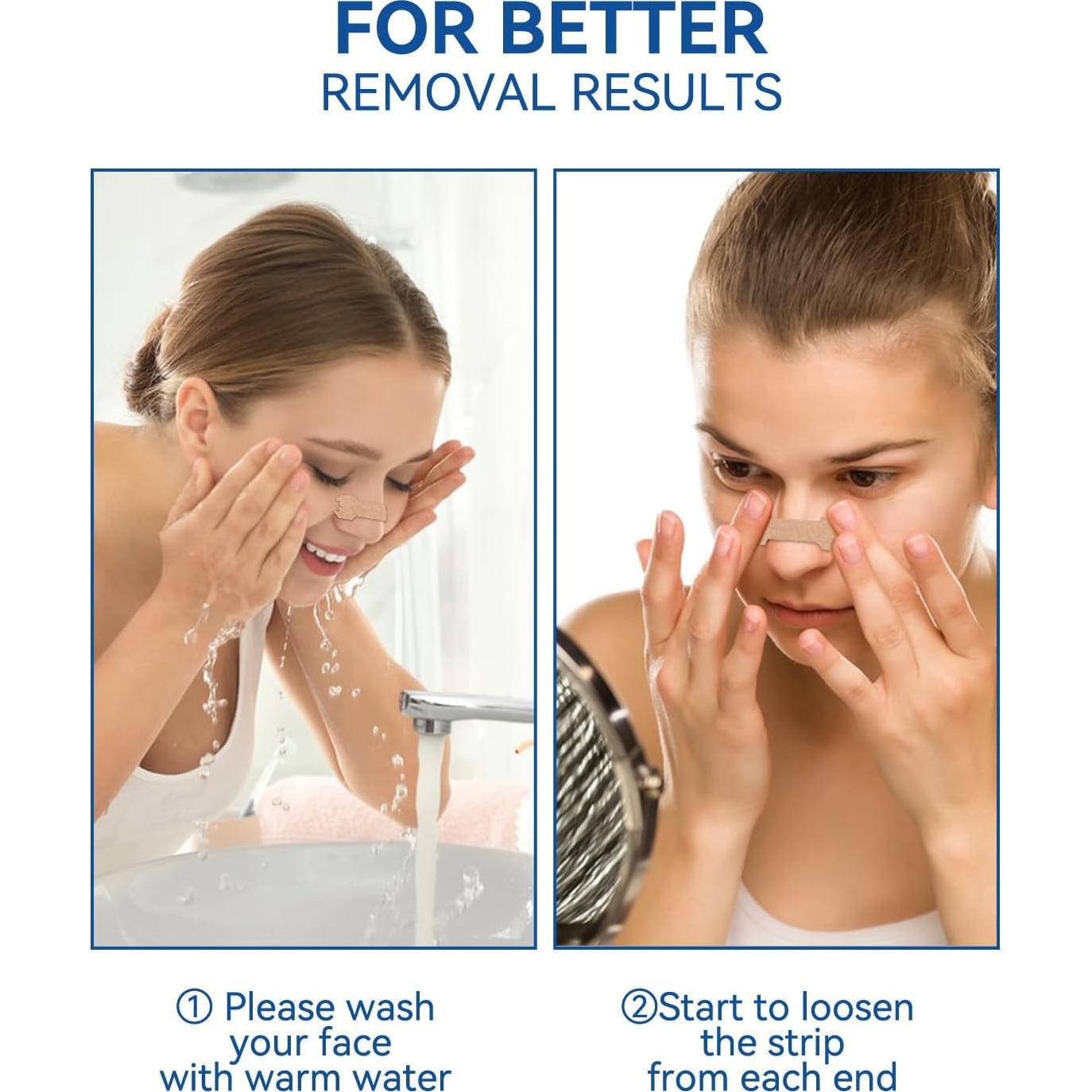 Tiras Nasales Antirronquidos Nantong 45 Piezas Adhesivo Extra