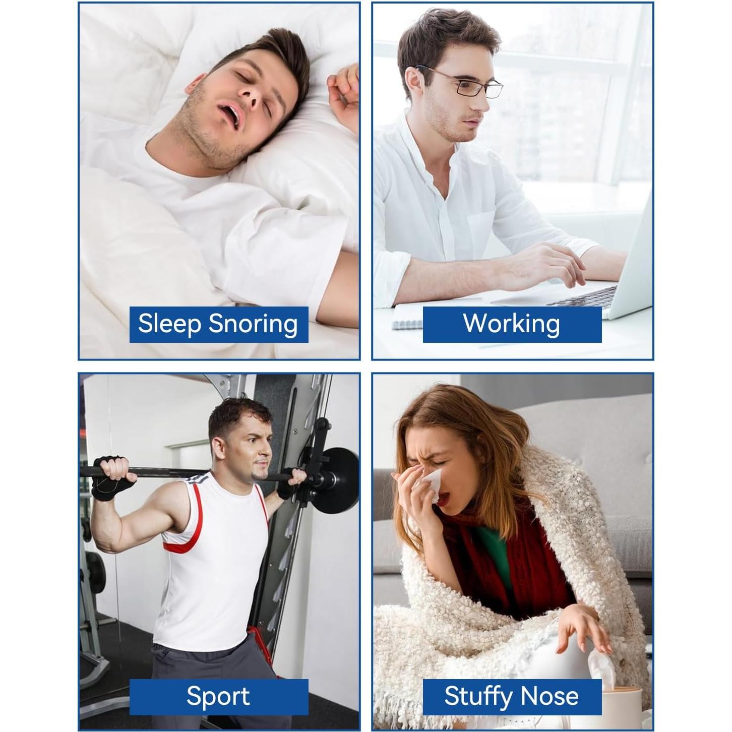 Tiras Nasales Antirronquidos Nantong 45 Piezas Adhesivo Extra