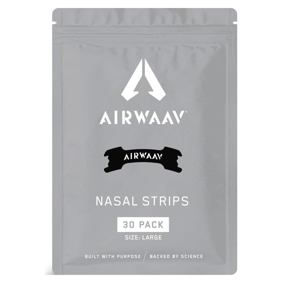 Tiras Nasales AIRWAAV 30 Ct - Mejora Sueño y Rendimiento