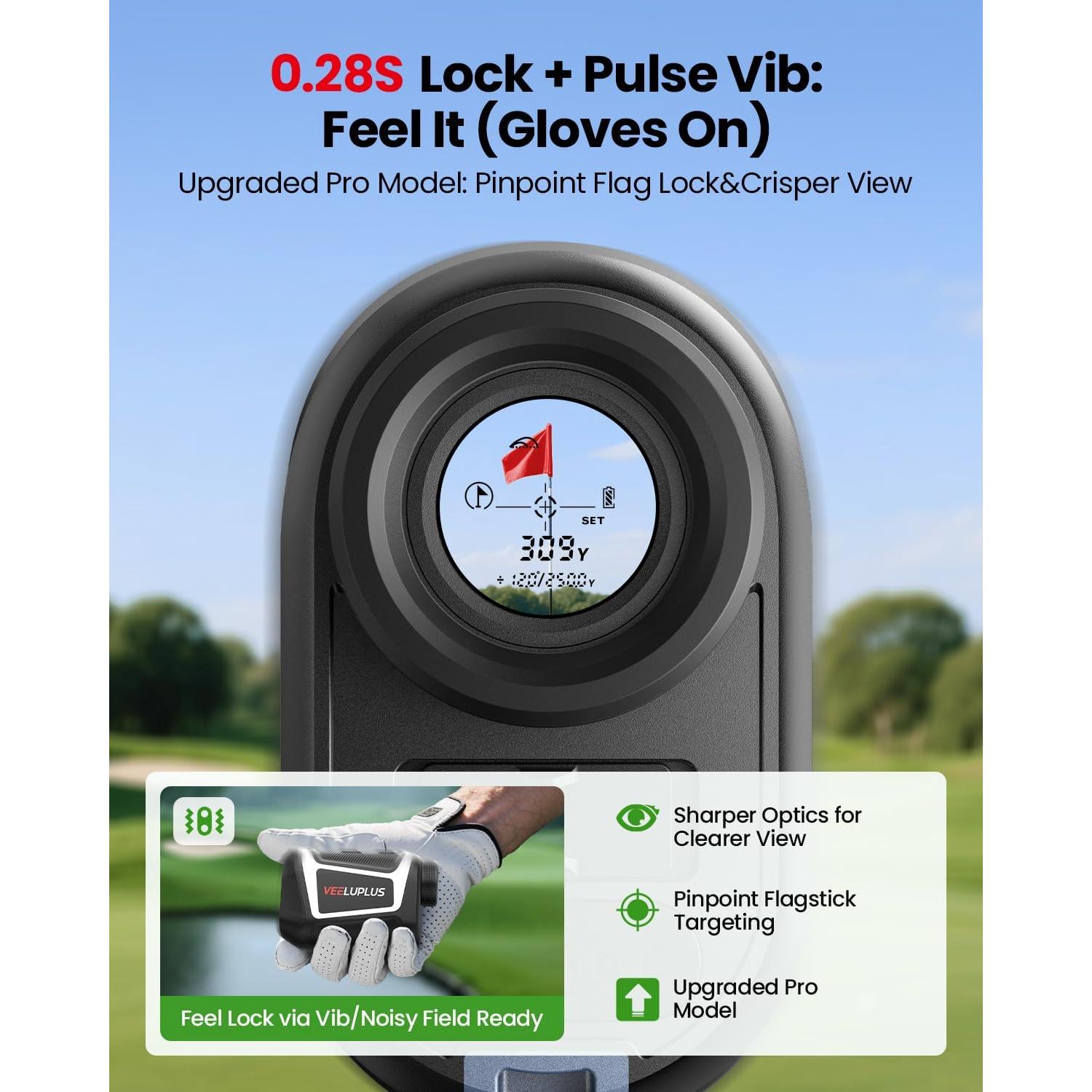 Medidor de Distancia de Golf VEELUPLUS SW-RF07B 660m