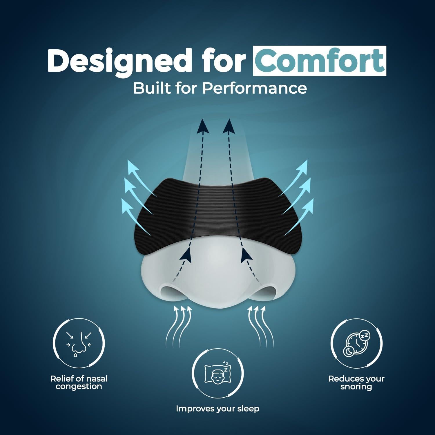 Tiras Nasales Antisnoring WEB DEALZ - 30 Unidades Hipoalergénicas