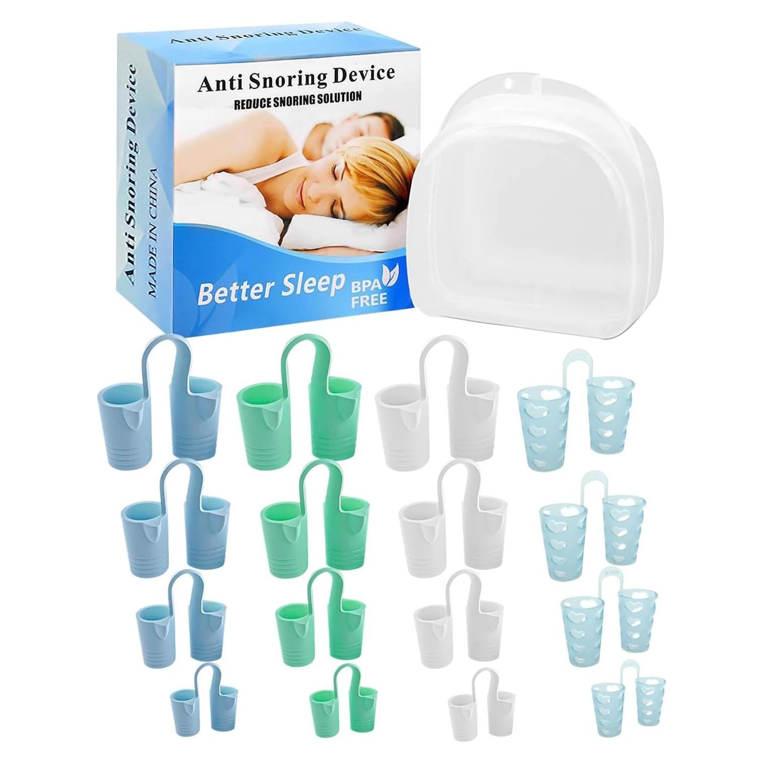 Dilatadores Nasales MQFORU 4 Tamaños Silicona Antirronquido