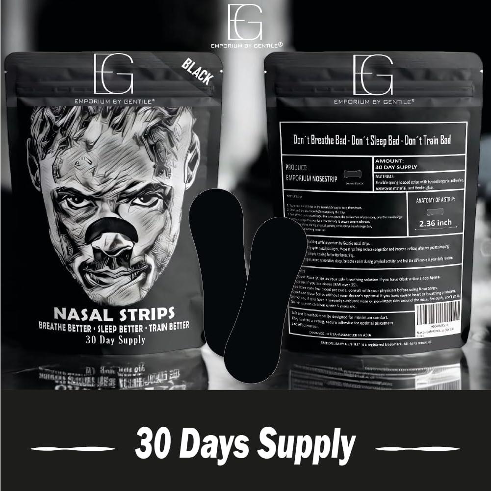 Tiras Nasales Emporium - 30 Piezas - Alivio Ronquidos