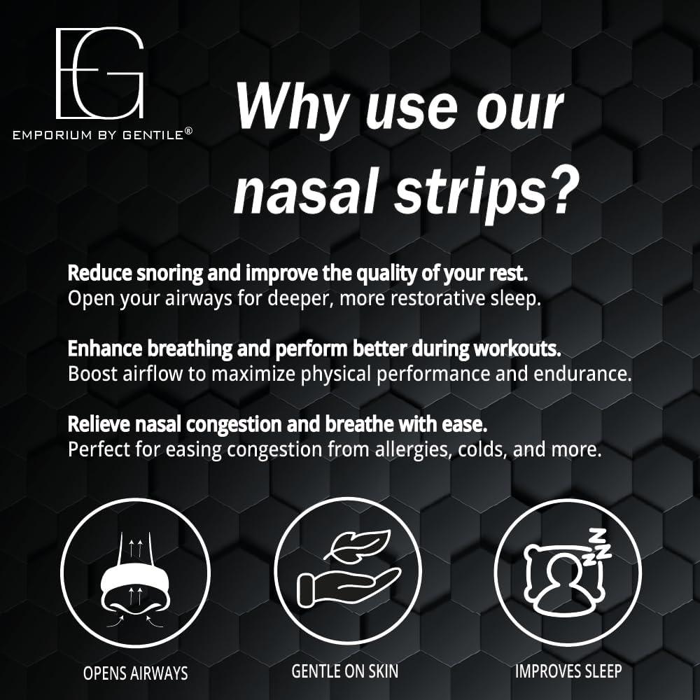 Tiras Nasales Emporium - 30 Piezas - Alivio Ronquidos
