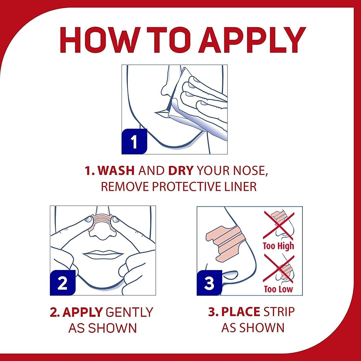 Extra Strength Tan Nasal Strips, Nasal Congestion Relief due to Colds & Allergies, Reduces Nasal Snoring caused by Nasal Congestion, Drug-Free, 44 count