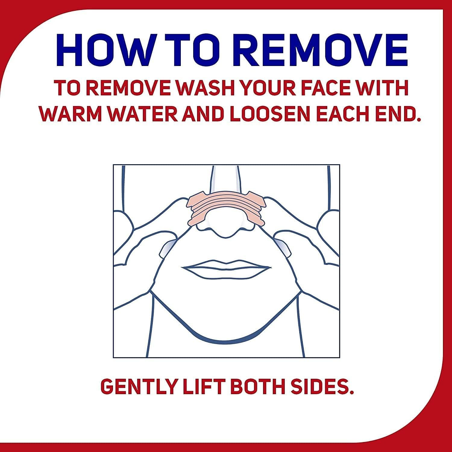 Extra Strength Tan Nasal Strips, Nasal Congestion Relief due to Colds & Allergies, Reduces Nasal Snoring caused by Nasal Congestion, Drug-Free, 44 count