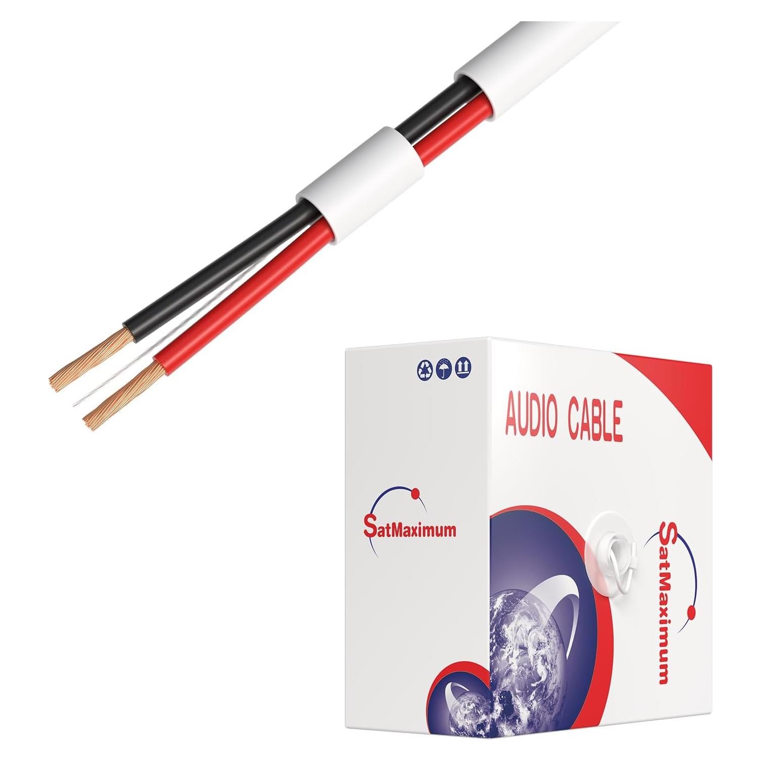 Cable de altavoz 16 AWG CCA 30.48 m Cables Direct Online