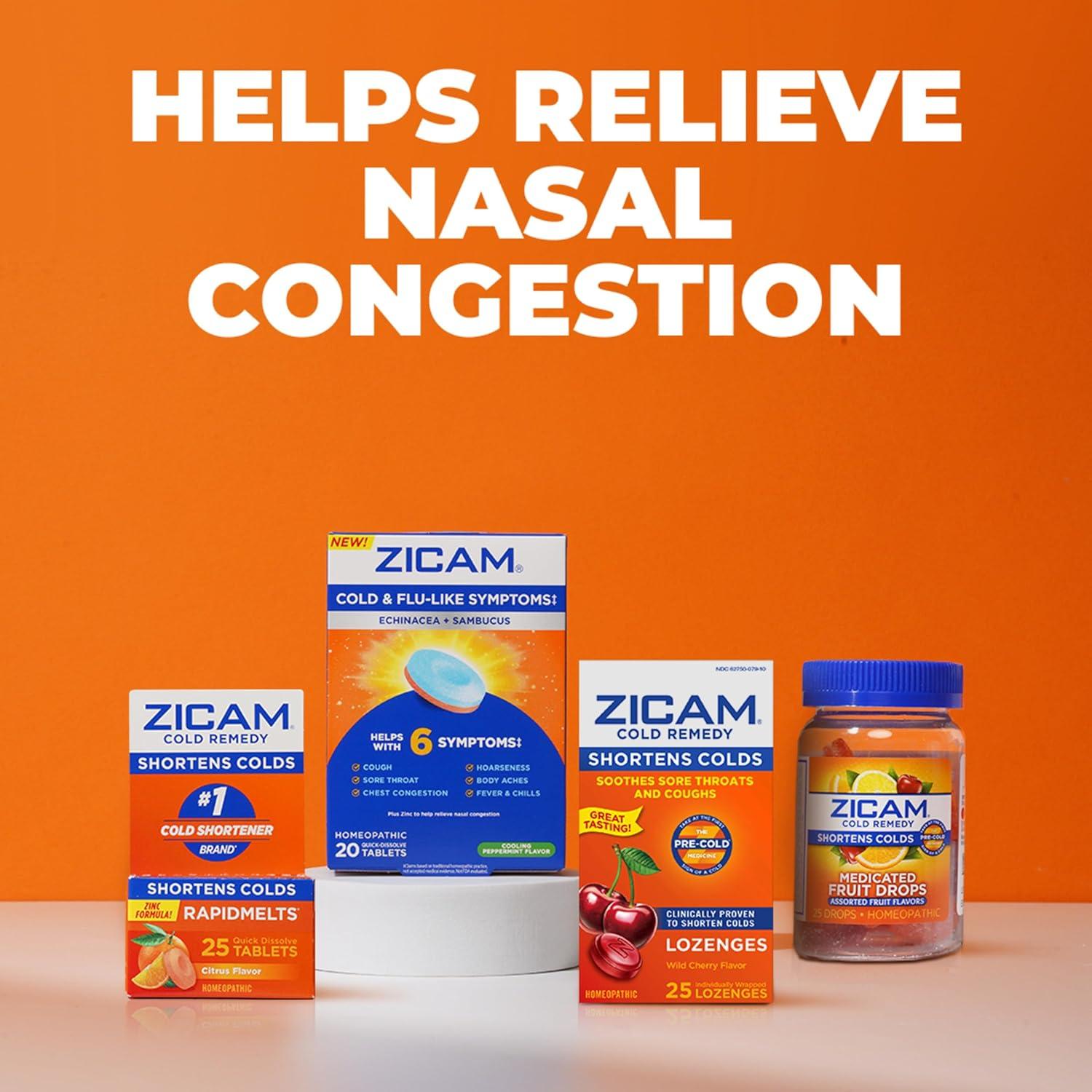 Zicam Hisopos Nasales Medicados para Resfriado 20 Unidades