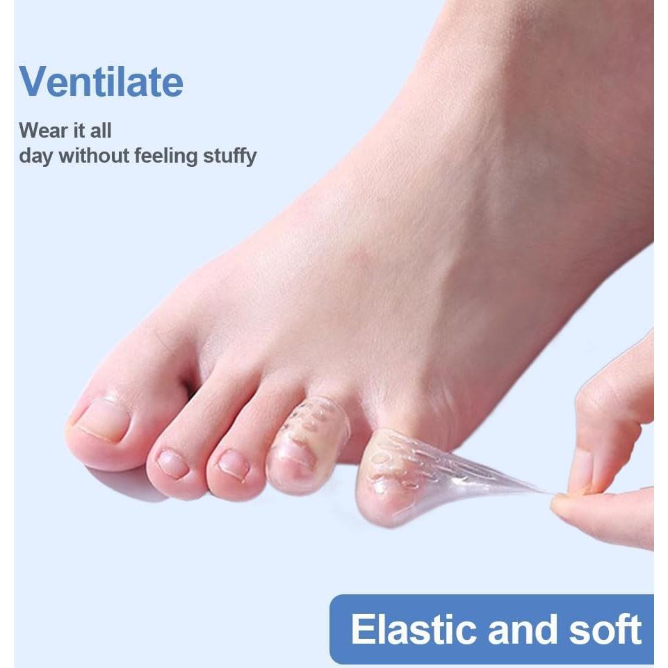 Protectores de Dedos de Silicona Koujut - Alivio para Maíces y Ampollas (12 Pzs)