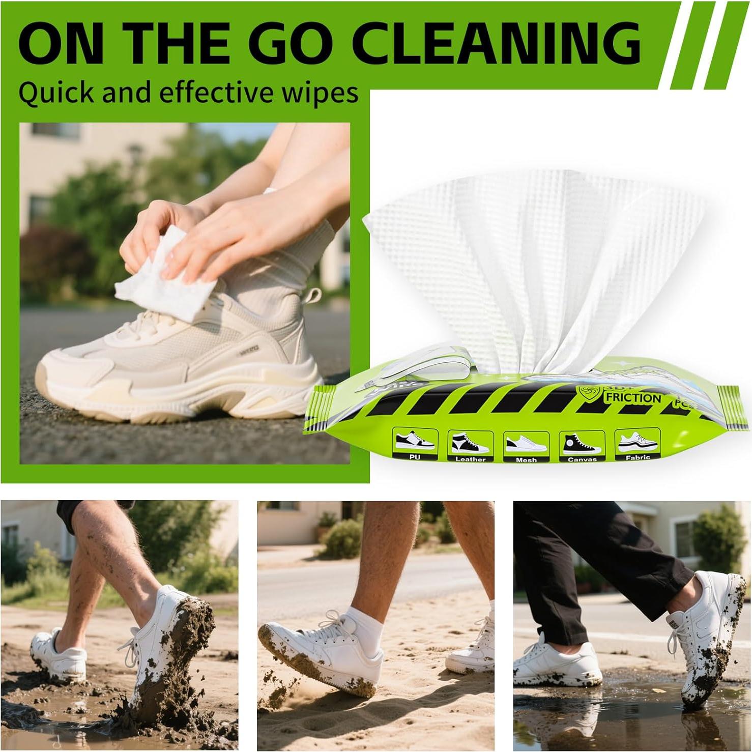 Toallitas Limpiadoras de Zapatos X-SMILE - 12 Unidades Desechables