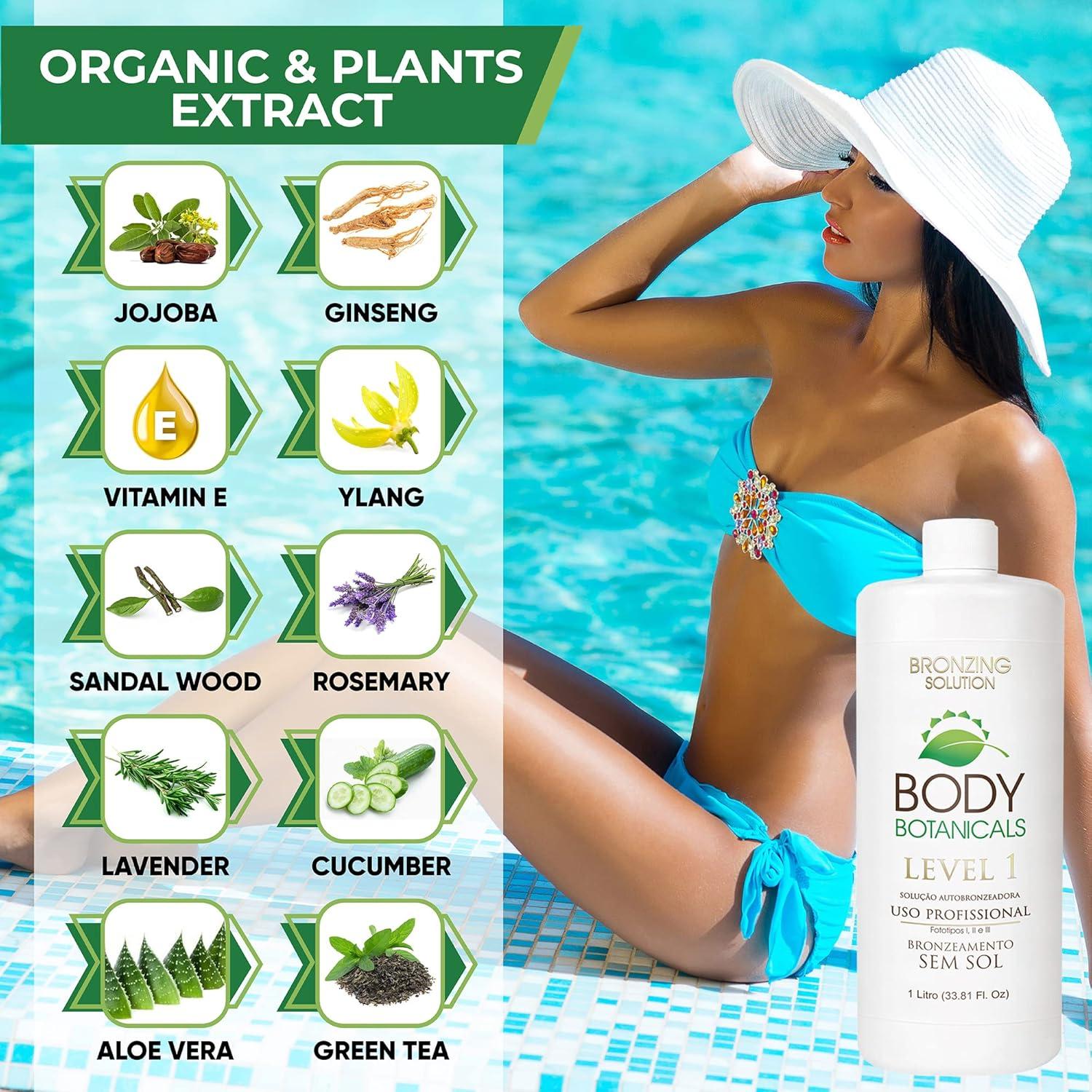 Bronceado sin sol Body Botanicals 1L - 7% DHA Orgánico