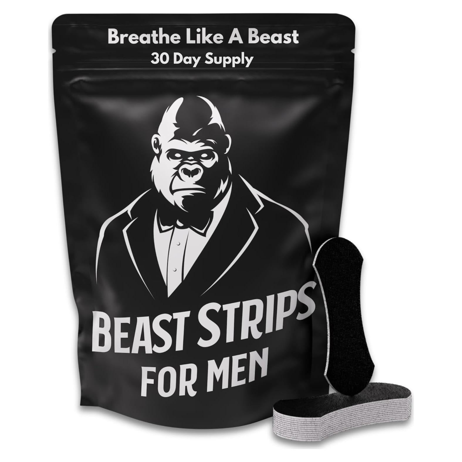 Tiras Nasales Beast Strips 30 Piezas Extra-Fuerte