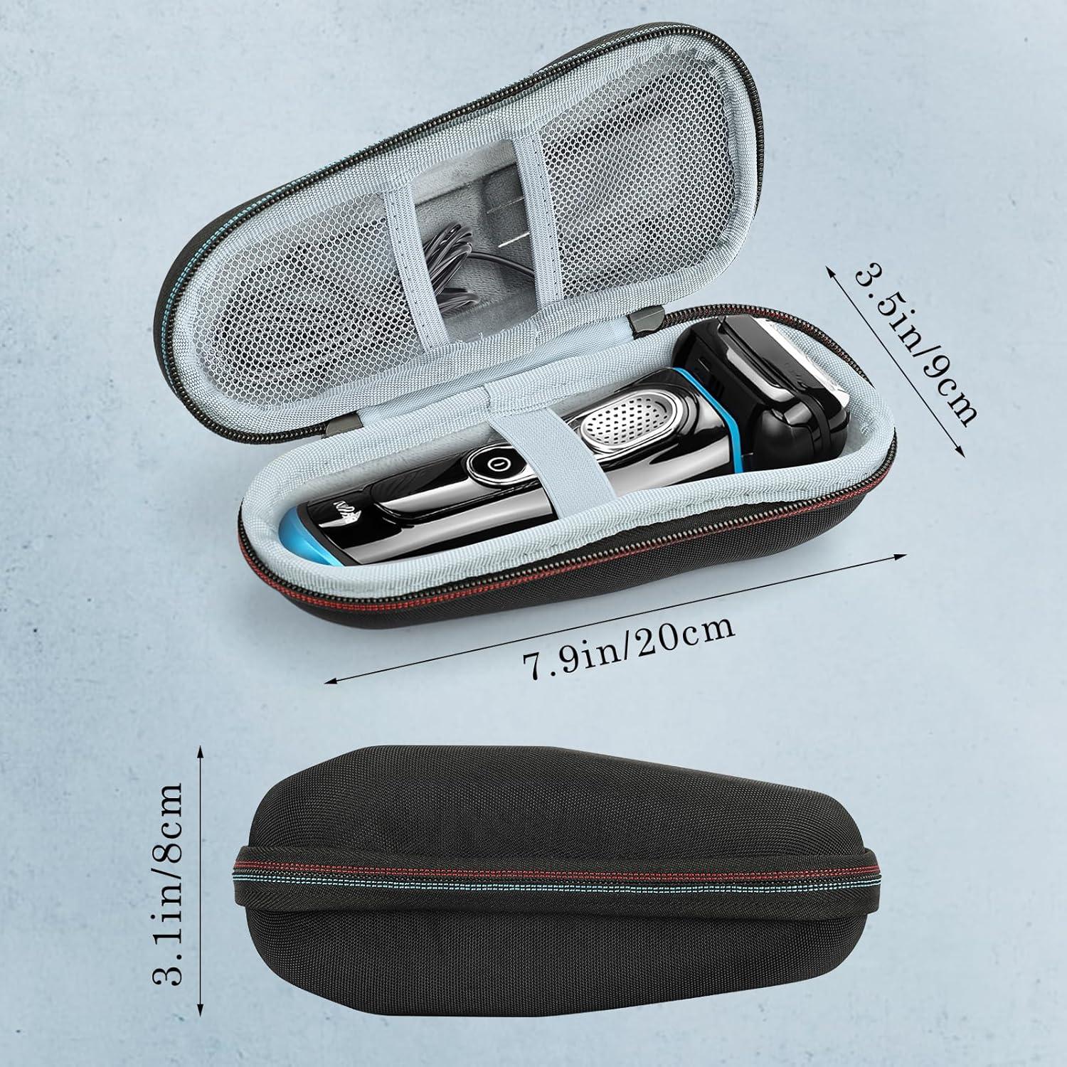 Funda de viaje SyuCeia para afeitadora Braun - Dura y resistente al agua
