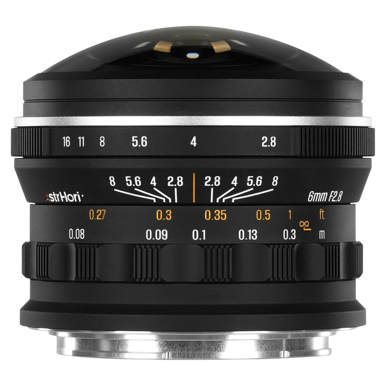 Lente Fisheye Circular AstrHori 6mm F2.8 para Cámaras L