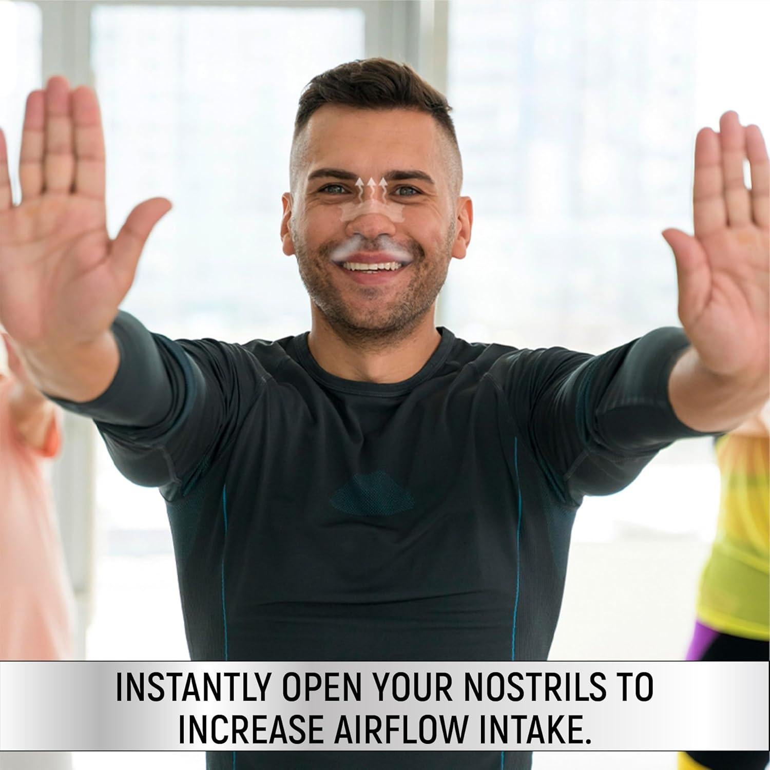 Tiras Nasales Transparentes Santéx Grandes 45 ct. Alivio Ronquidos