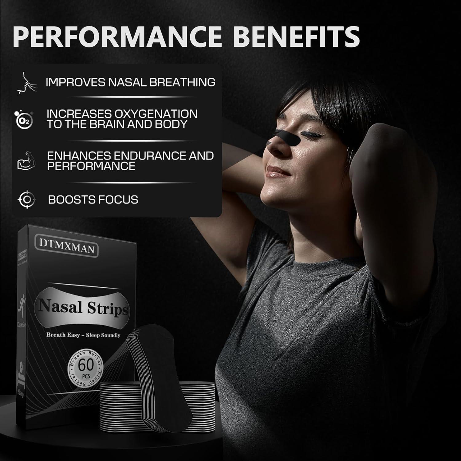 Tiras Nasales DtMxMan 60 Unidades para Mejorar Respiración