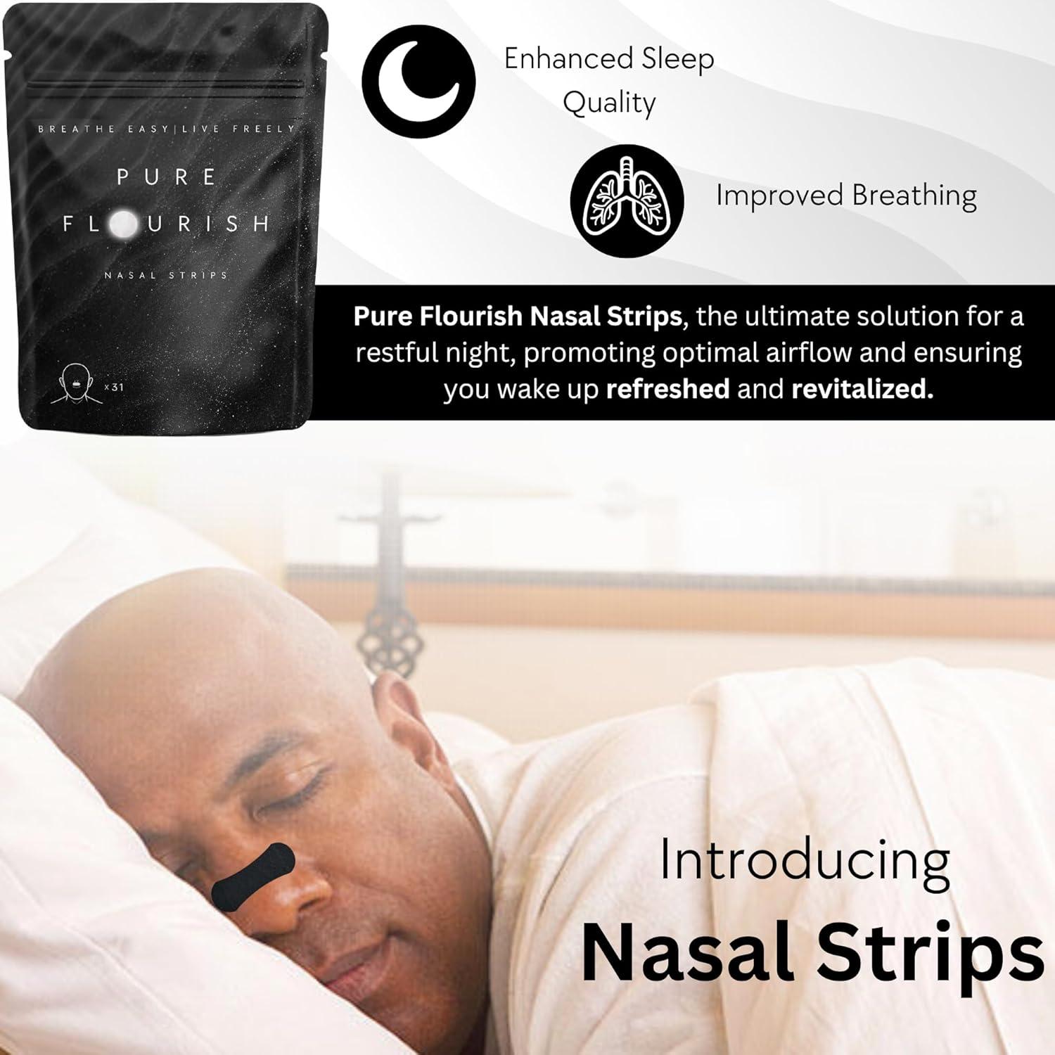 Tiras Nasales Antisnoring Pure Flourish - 31 Unidades