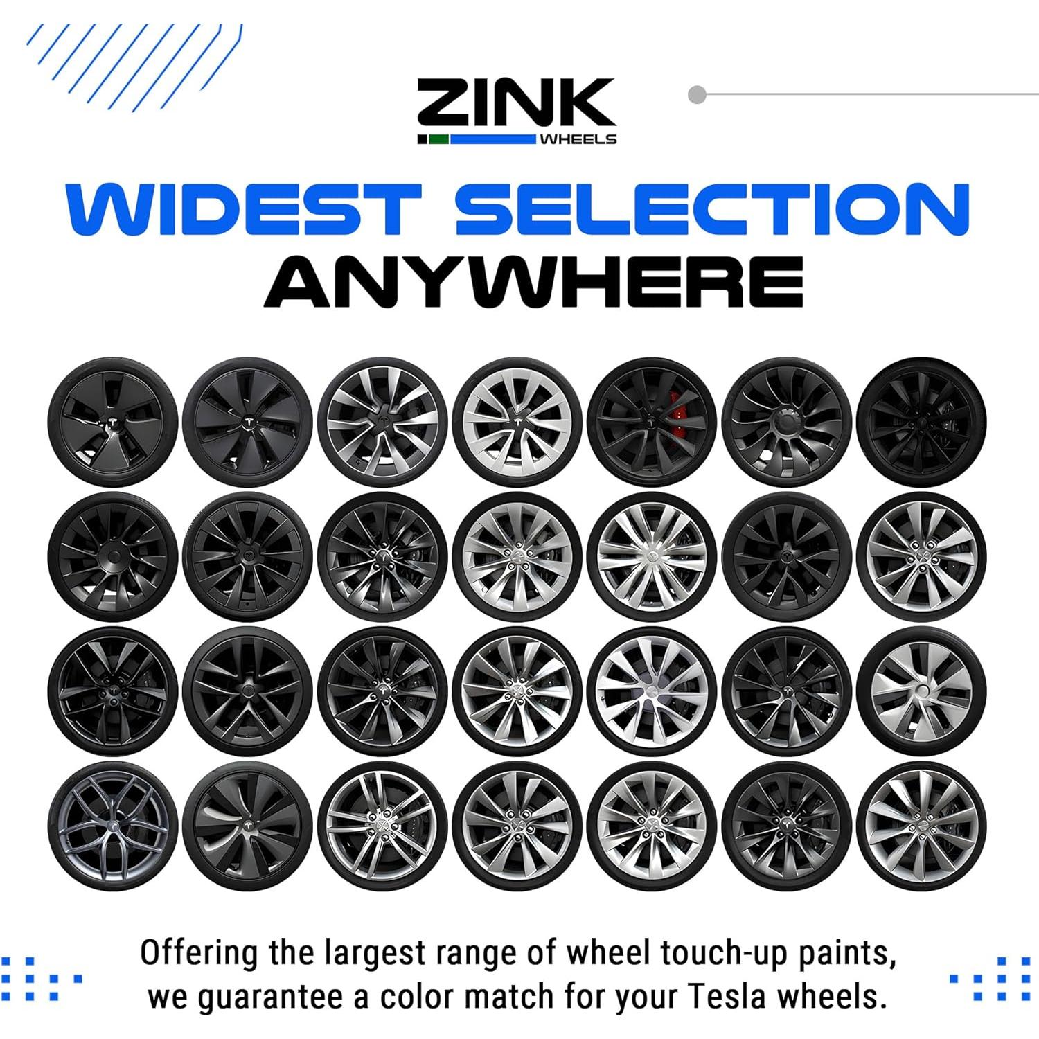 Kit de Reparación de Rasguños Rines Tesla Model S Tempest Gris