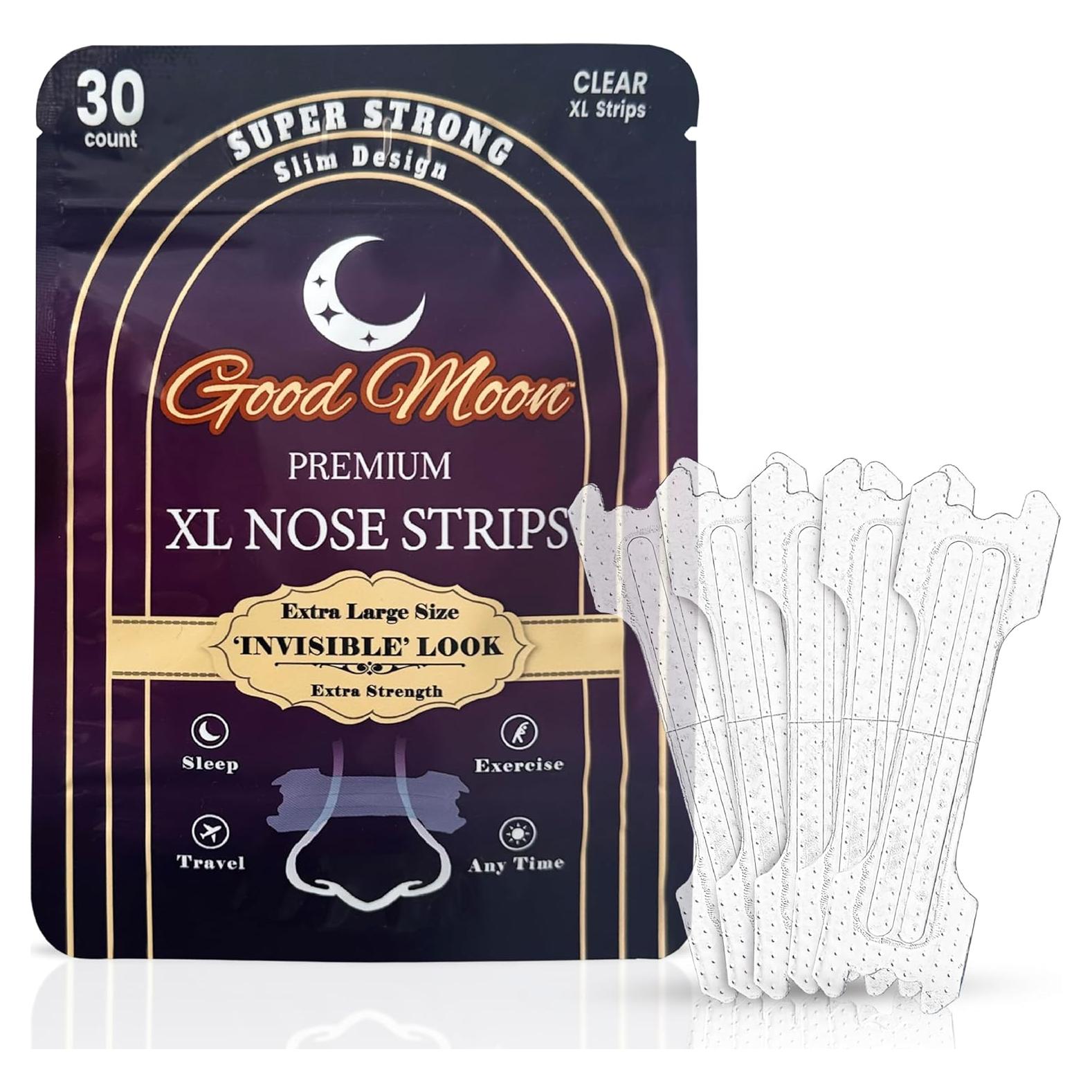 Tiras Nasales XL Good Moon - Fuerza Extra, Sin Ronquidos