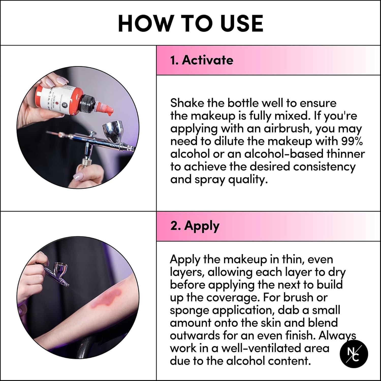 Pinturas de Aerógrafo Tono de Piel Narrative Cosmetics 59ml