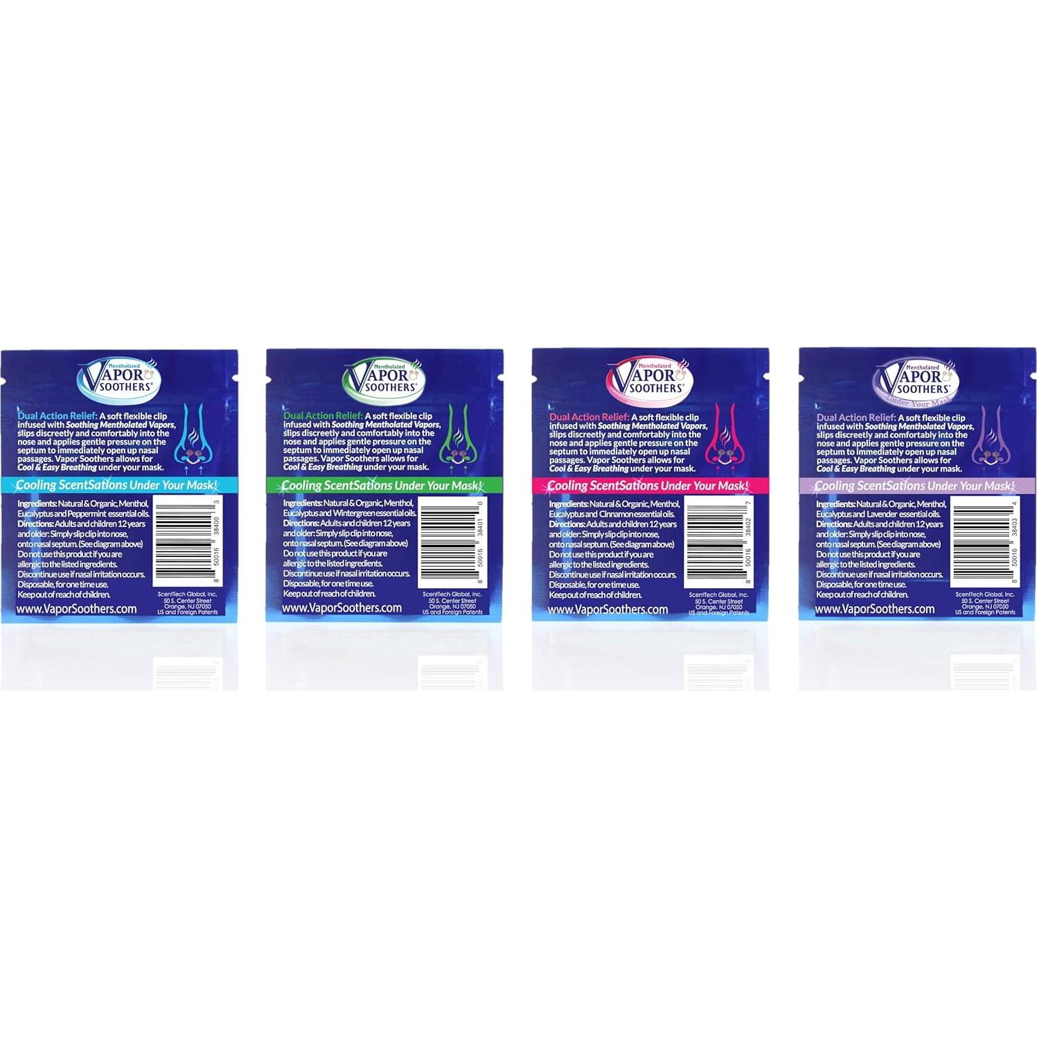 Clip Dilatador Nasal ScentTech 4 Aromas Alivio Congestión