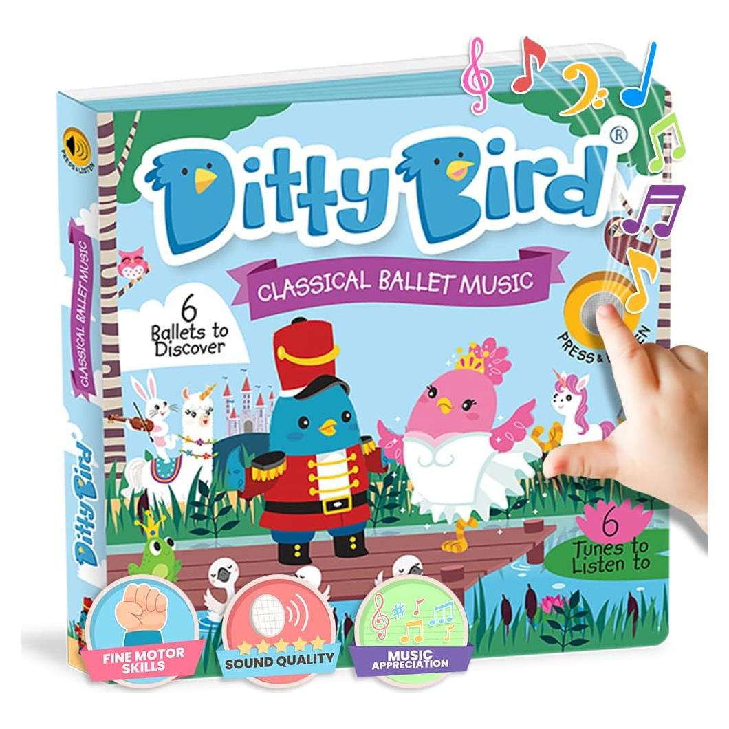 Libro Musical Ditty Bird para Niños 1-3 Años - Música Clásica
